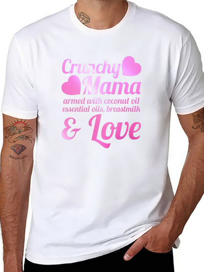 Crunchy Mama T-Shirt - Coconut Oil Breastmilk & Love