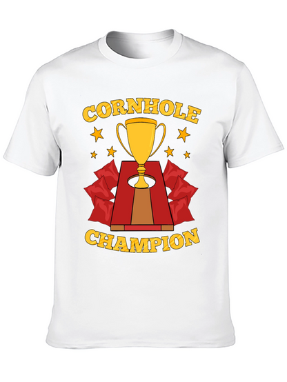 Cornhole Champion T-Shirt Trophy Design