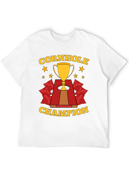 Cornhole Champion T-Shirt Trophy Design