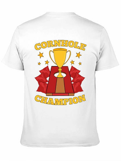 Cornhole Champion T-Shirt Trophy Design