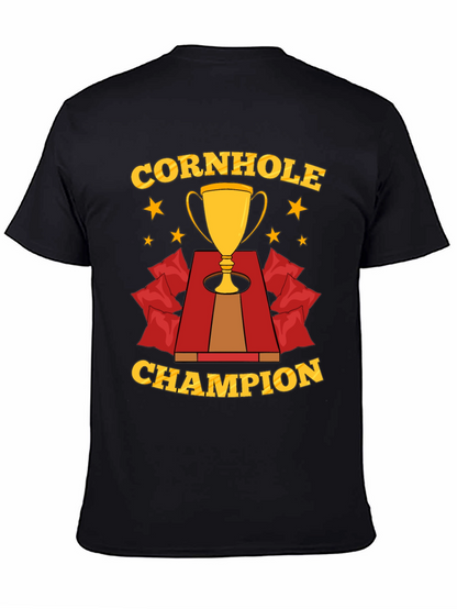 Cornhole Champion T-Shirt Trophy Design