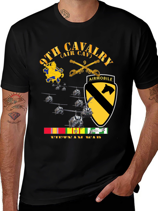9th Cavalry Air Mobile Vietnam War T-Shirt
