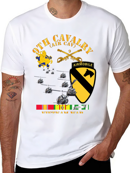 9th Cavalry Air Mobile Vietnam War T-Shirt