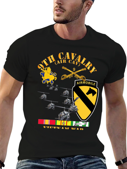 9th Cavalry Air Mobile Vietnam War T-Shirt