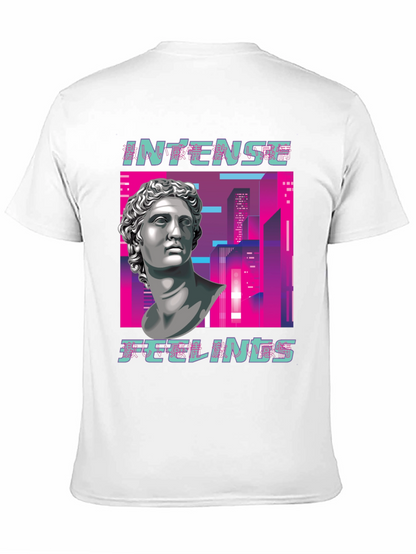 Intense Feelings Vaporwave Style Black T-Shirt