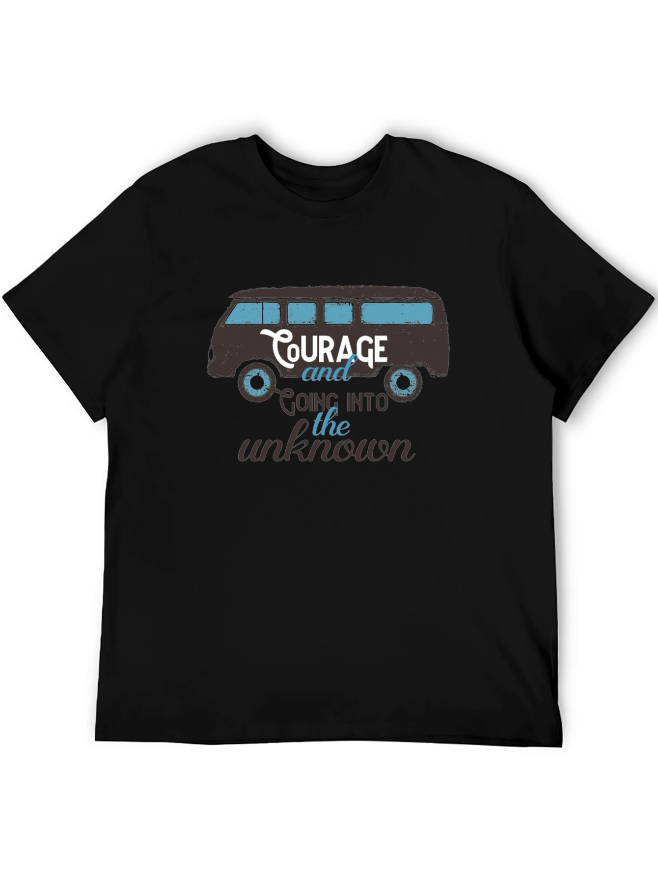 Courage Van Graphic Tee - Mens Black T-Shirt