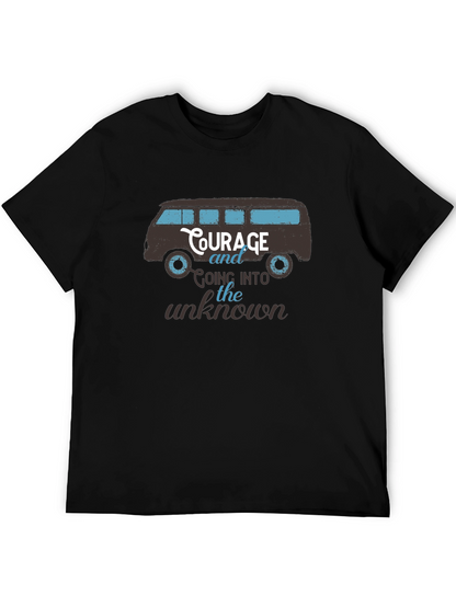Courage Van Graphic Tee - Mens Black T-Shirt