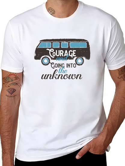 Courage Van Graphic Tee - Mens Black T-Shirt
