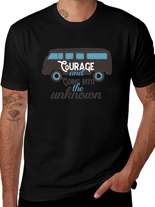 Courage Van Graphic Tee - Mens Black T-Shirt