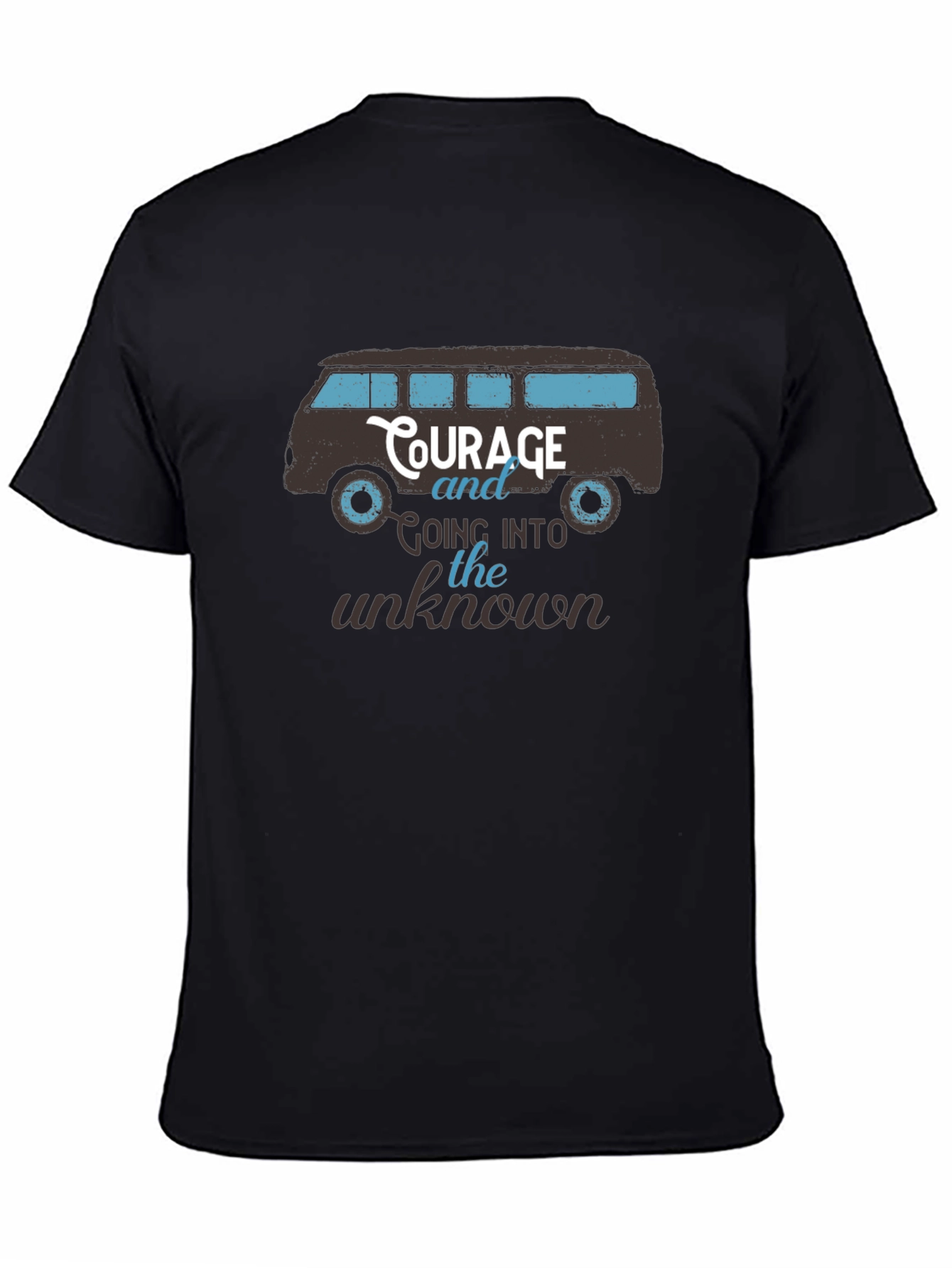 Courage Van Graphic Tee - Mens Black T-Shirt