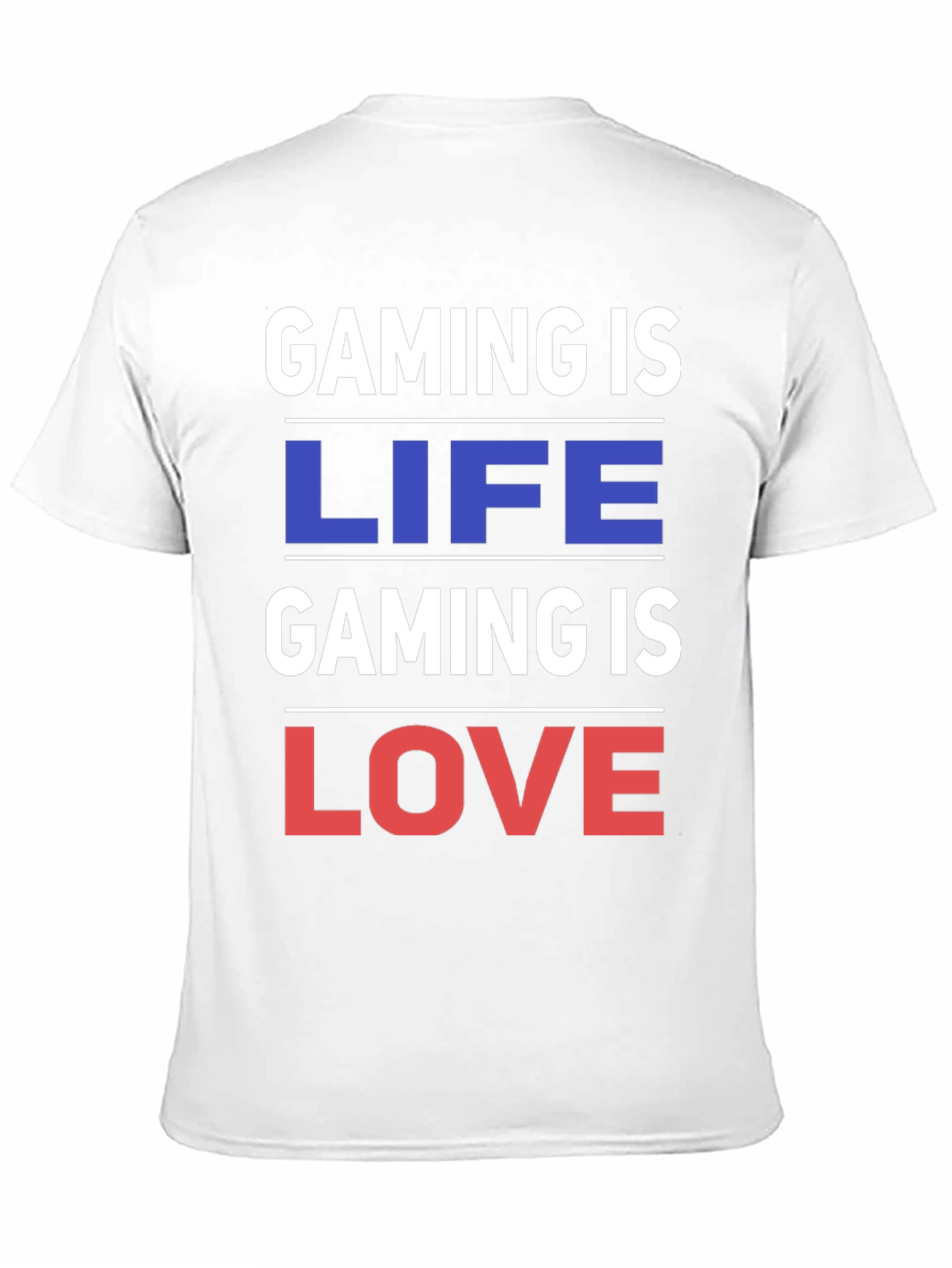 Gaming is Life Gaming is Love - Black T-Shirt