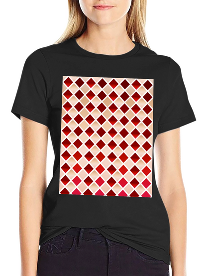 Stylish Diamond Pattern T-Shirt