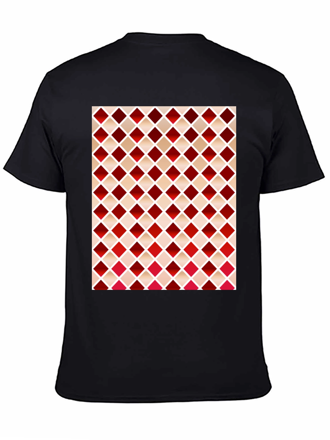 Stylish Diamond Pattern T-Shirt