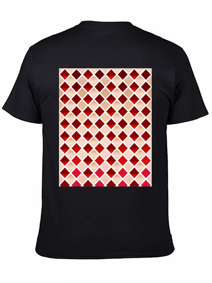 Stylish Diamond Pattern T-Shirt