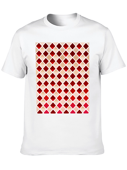 Stylish Diamond Pattern T-Shirt