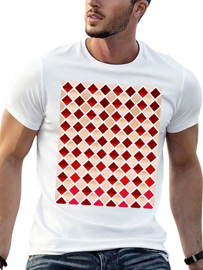 Stylish Diamond Pattern T-Shirt