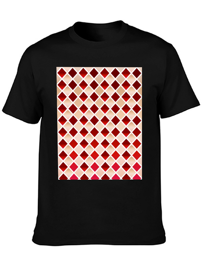 Stylish Diamond Pattern T-Shirt