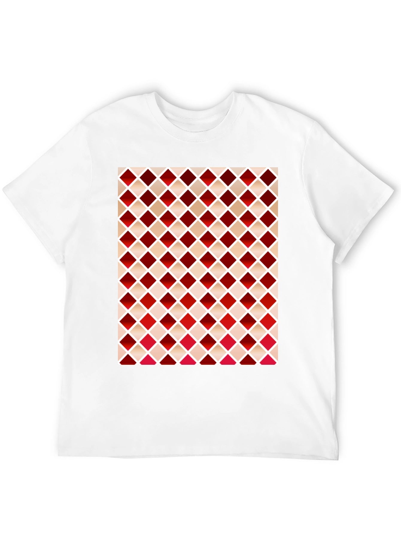 Stylish Diamond Pattern T-Shirt