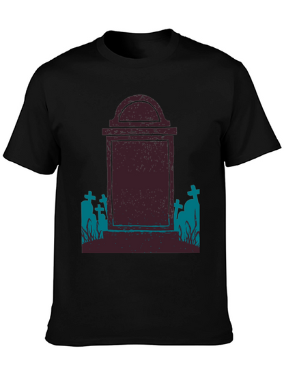Tombstone Graphic Tee - Spooky Halloween Shirt