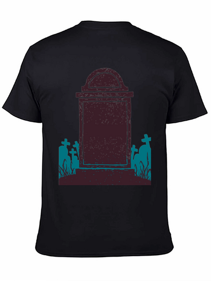 Tombstone Graphic Tee - Spooky Halloween Shirt
