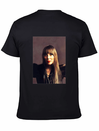 Joni Mitchell Portrait Black T-Shirt