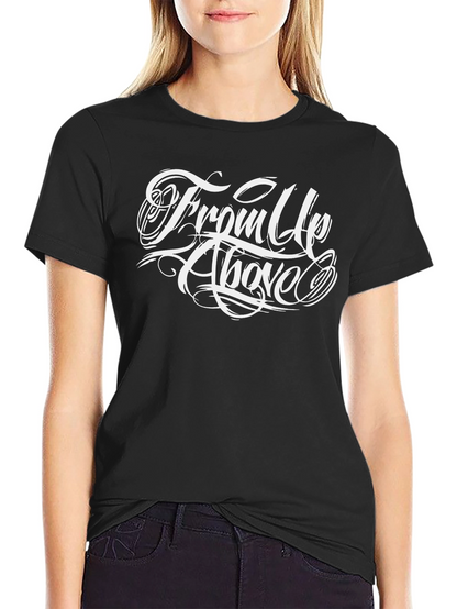 From Up Above Graphic Tee - Black
