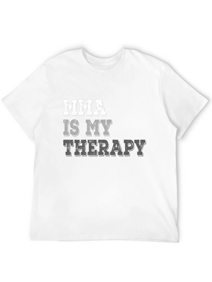 MMA Is My Therapy Black T-Shirt