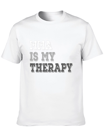MMA Is My Therapy Black T-Shirt