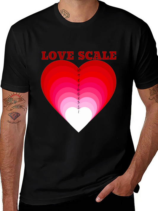 Love Scale Graphic T-Shirt - Black Cotton