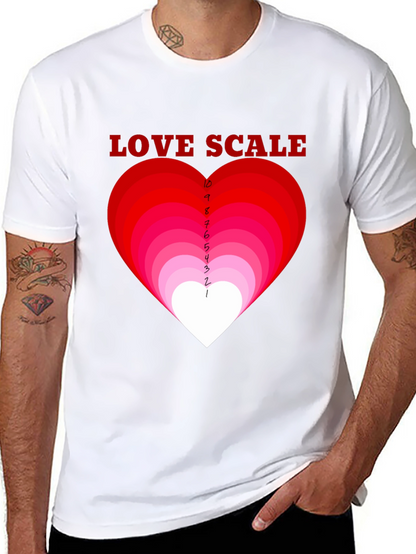 Love Scale Graphic T-Shirt - Black Cotton