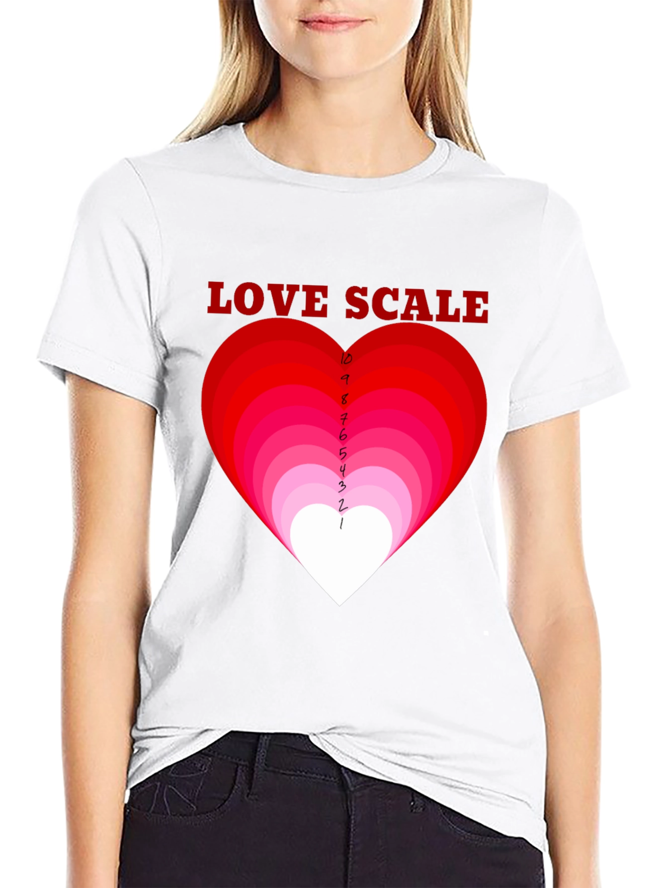 Love Scale Graphic T-Shirt - Black Cotton