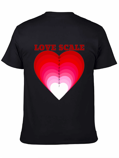 Love Scale Graphic T-Shirt - Black Cotton