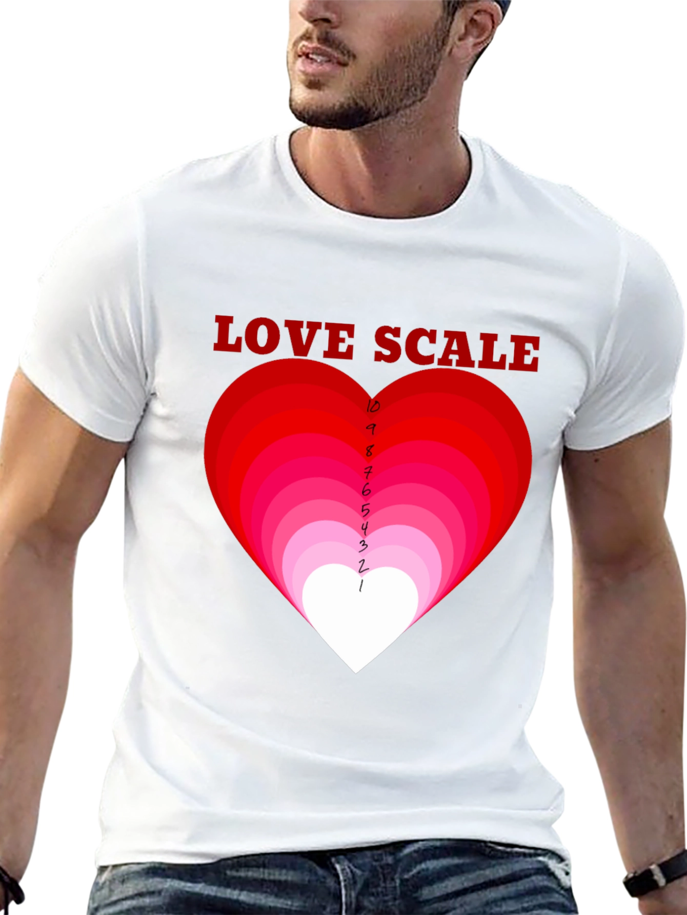 Love Scale Graphic T-Shirt - Black Cotton
