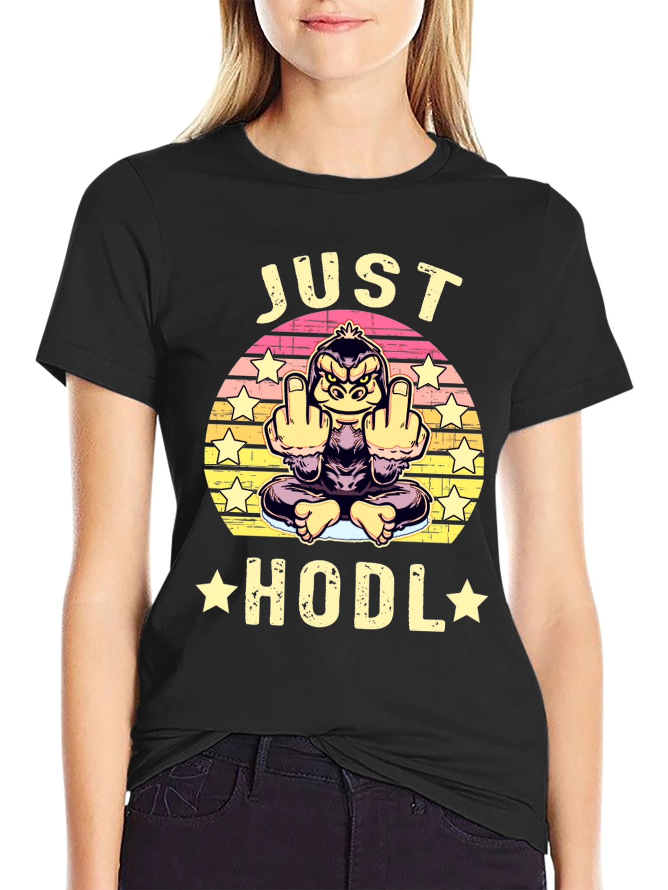 Just Hodl Funny Ape T-Shirt