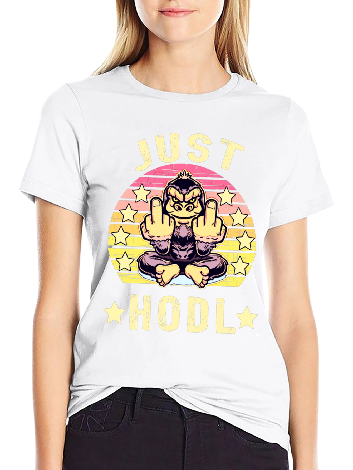 Just Hodl Funny Ape T-Shirt
