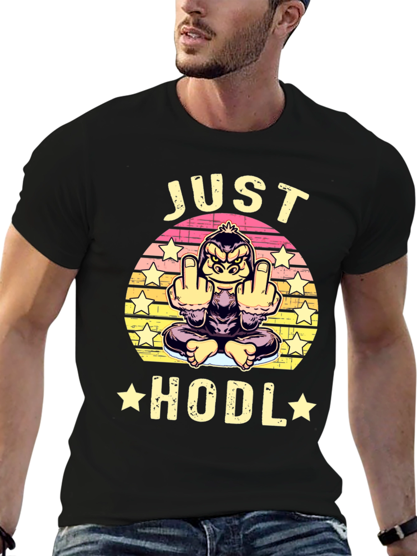 Just Hodl Funny Ape T-Shirt