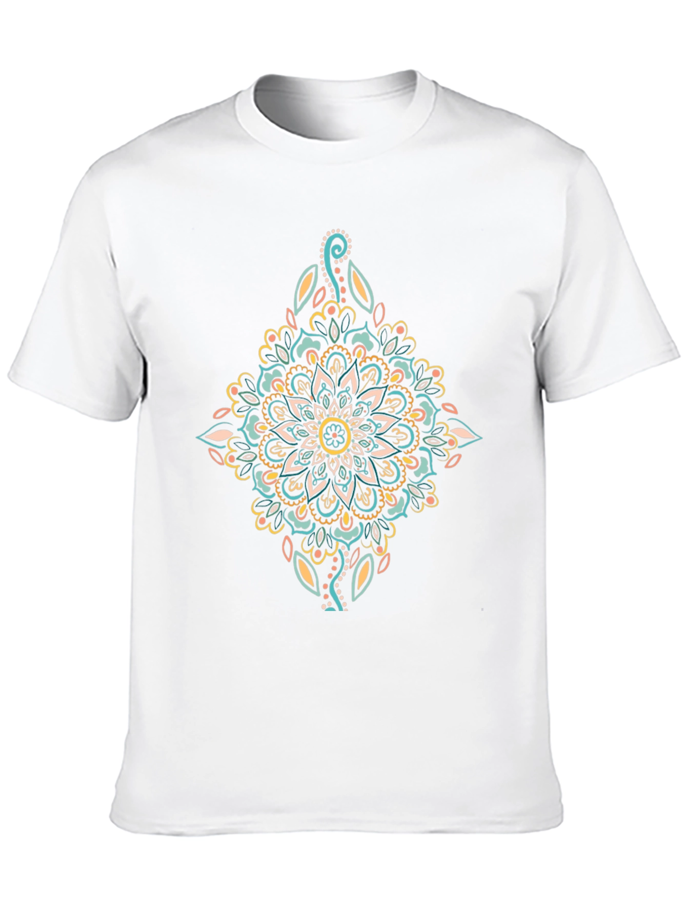 Mandala Graphic Print Black T-Shirt