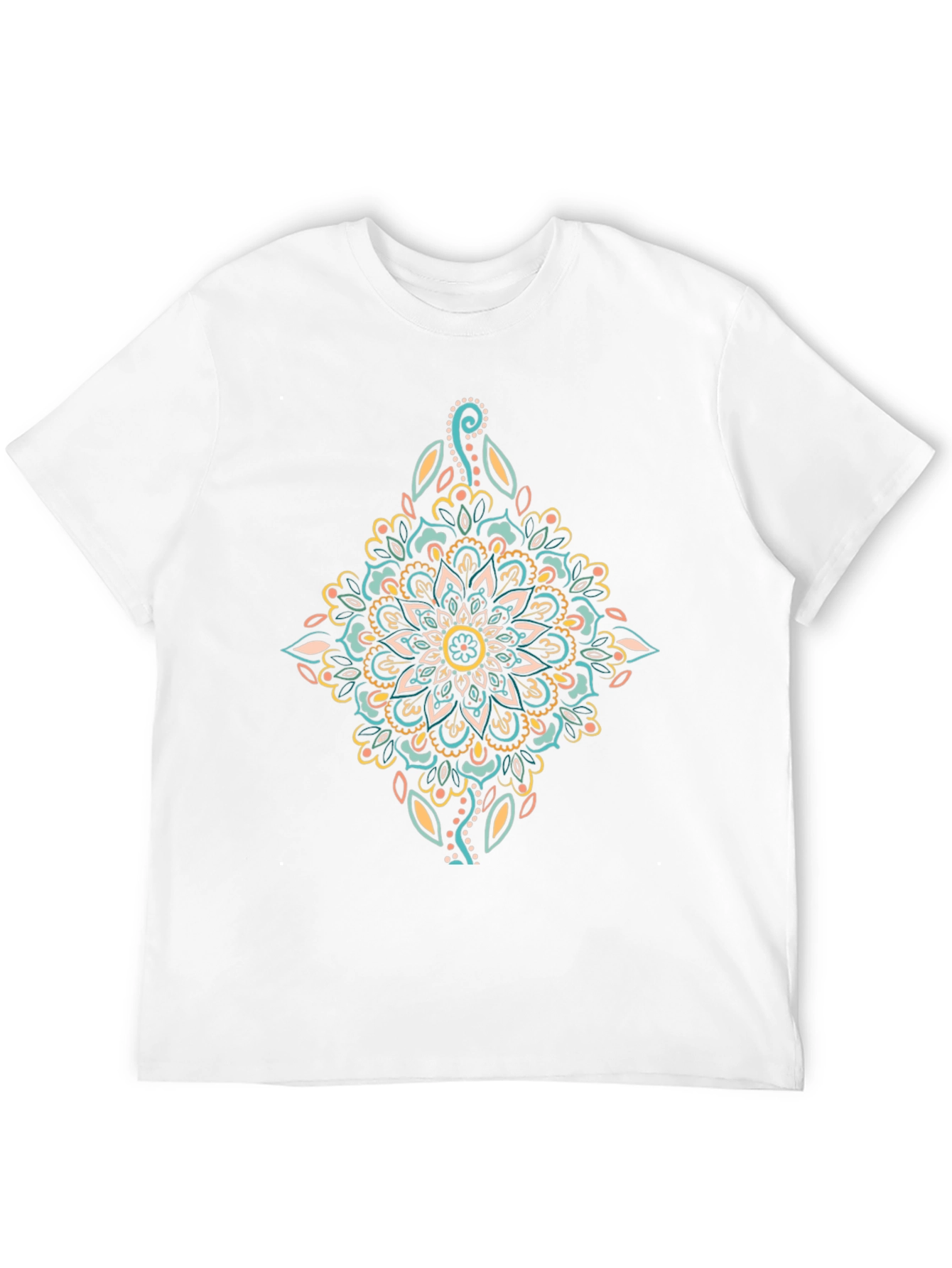 Mandala Graphic Print Black T-Shirt
