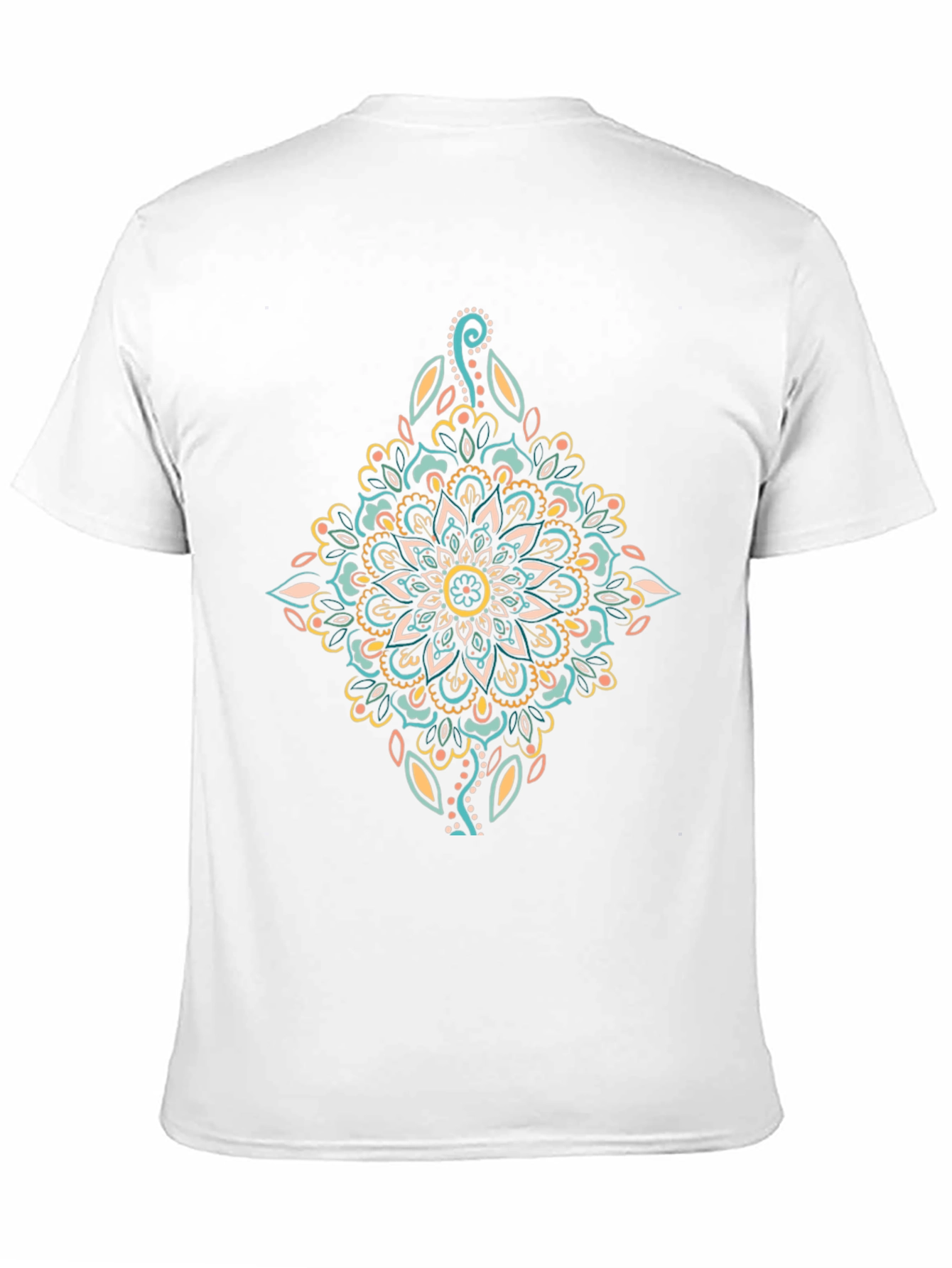 Mandala Graphic Print Black T-Shirt