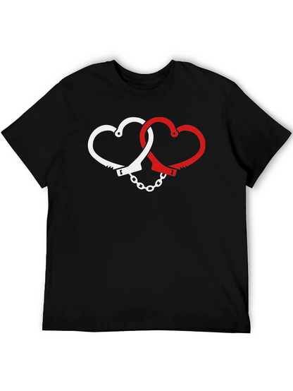 Heart Handcuffs Graphic T-Shirt