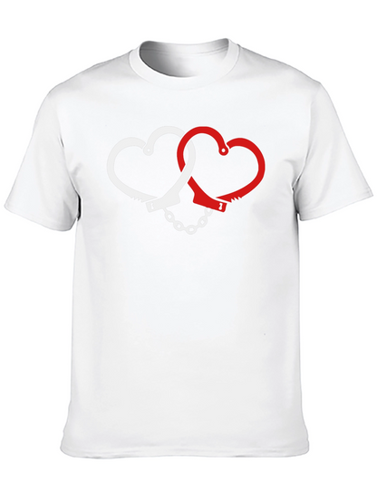Heart Handcuffs Graphic T-Shirt