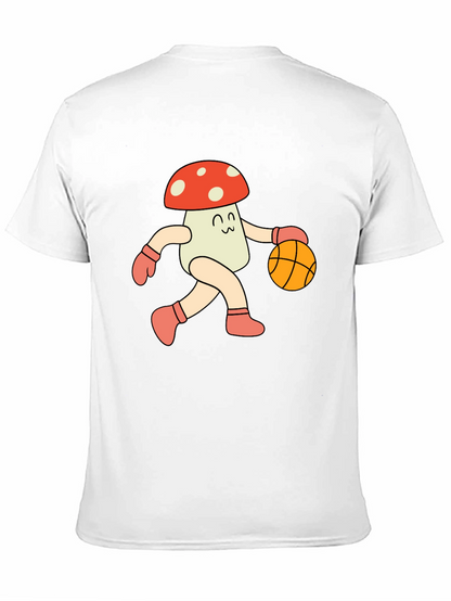 Mushroom Basketball T-Shirt - Cool Graphic Tee