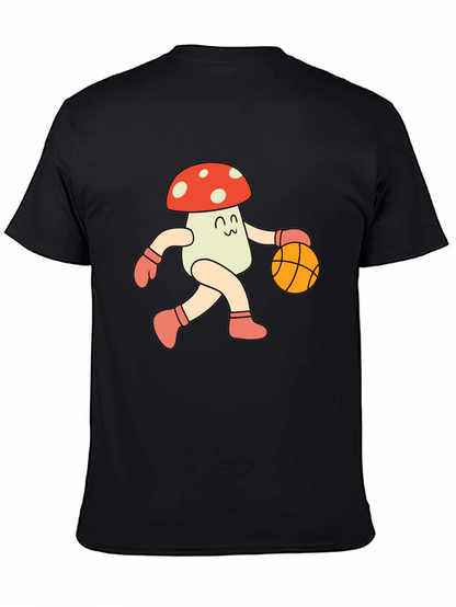Mushroom Basketball T-Shirt - Cool Graphic Tee