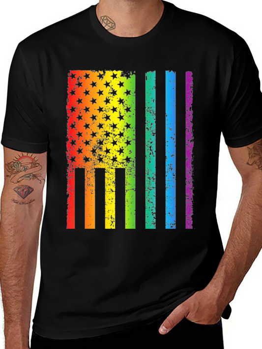 Rainbow Flag USA Pride T-Shirt
