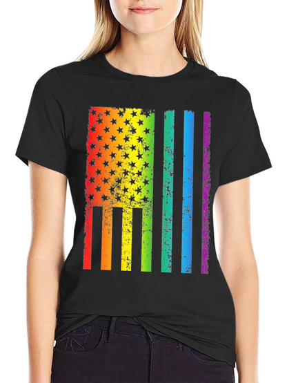 Rainbow Flag USA Pride T-Shirt