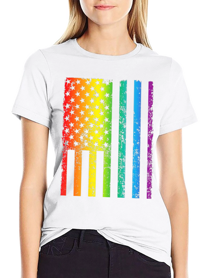 Rainbow Flag USA Pride T-Shirt