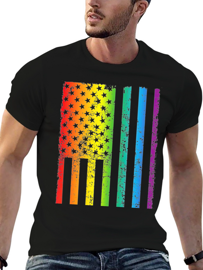 Rainbow Flag USA Pride T-Shirt