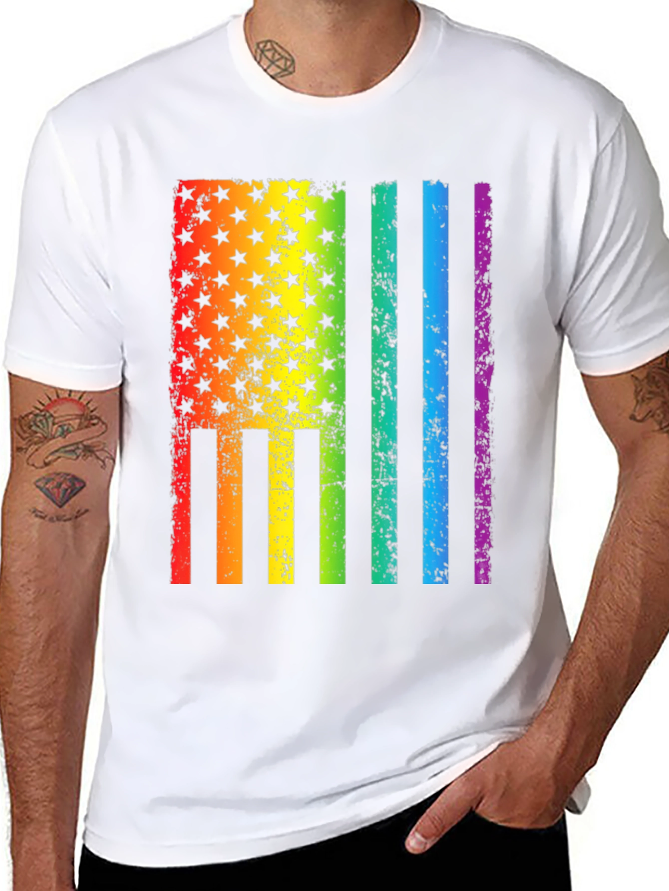Rainbow Flag USA Pride T-Shirt