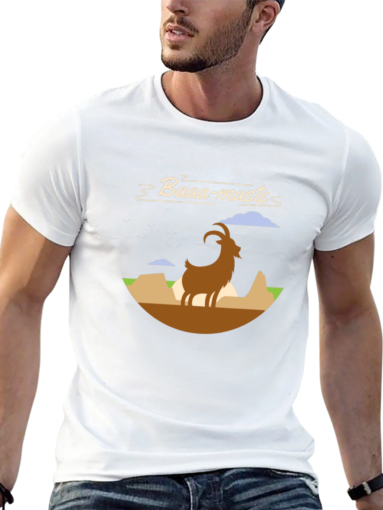 Baaa-maste Goat Graphic T-Shirt