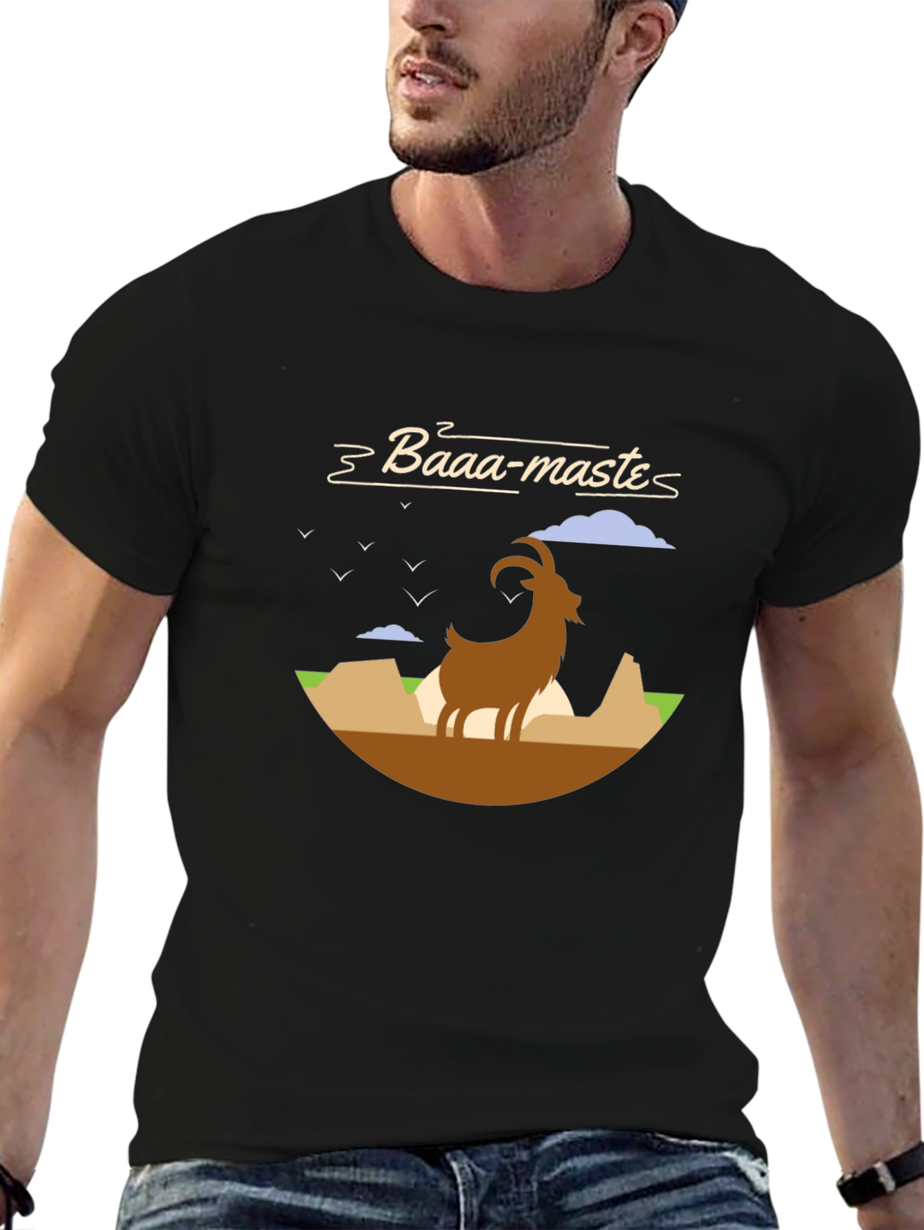 Baaa-maste Goat Graphic T-Shirt